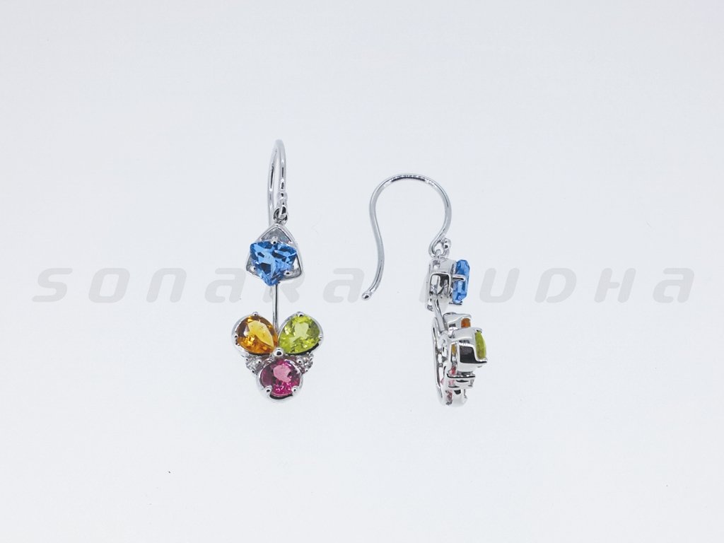 Diamond / Mix Gems Earrings