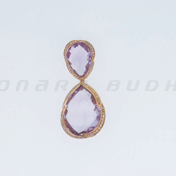 Diamond / Amethyst Pendant