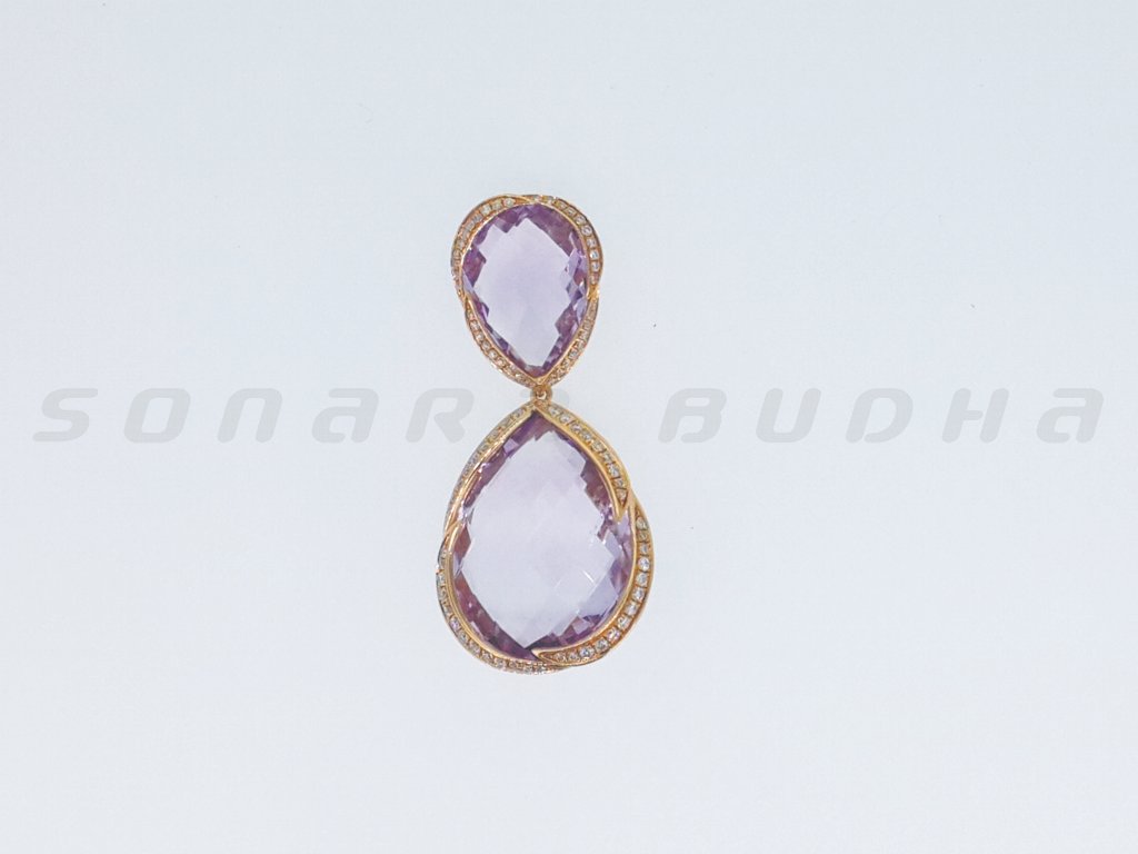 Diamond / Amethyst Pendant