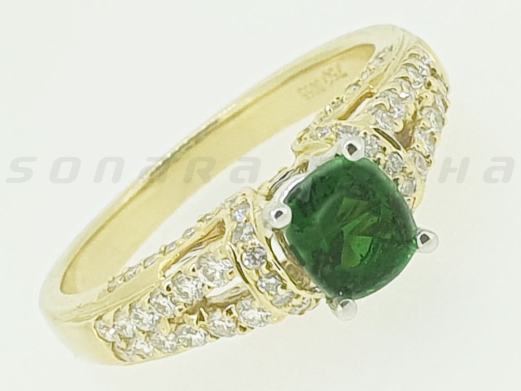 Diamond / Tsavorite Ring