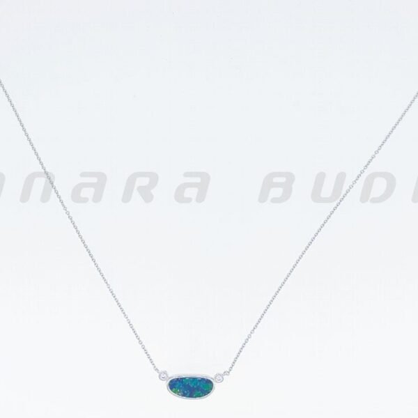 Diamond / Opal Necklace