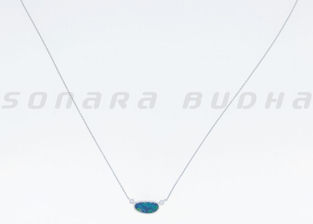 Diamond / Opal Necklace