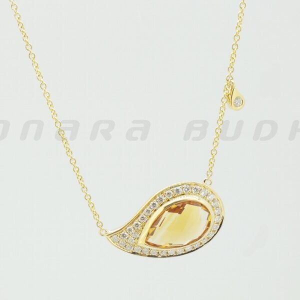 Diamond / Citrine Necklace