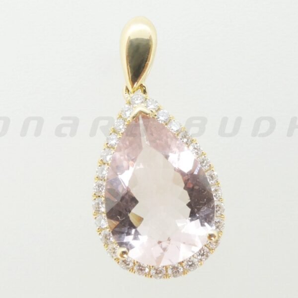 Diamond / Morganite Pendant