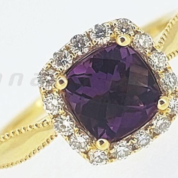 Diamond / Amethyst Ring