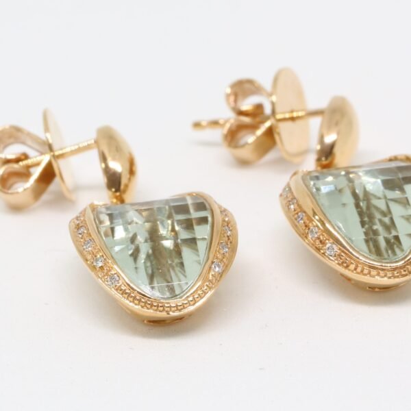 Diamond / Amethyst Earrings
