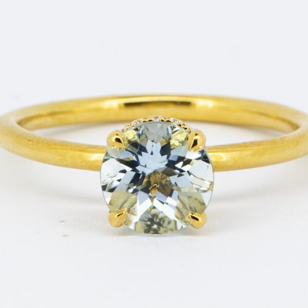 Diamond / Aquamarine Ring