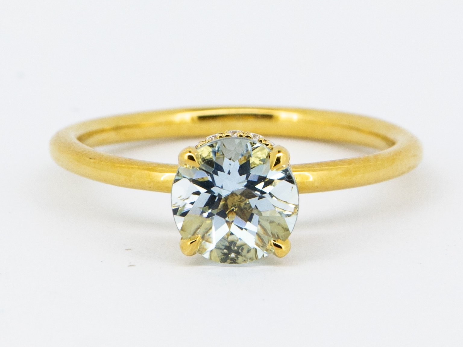 Diamond / Aquamarine Ring