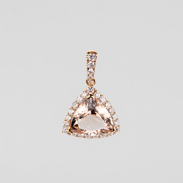 Diamond / Morganite Pendant