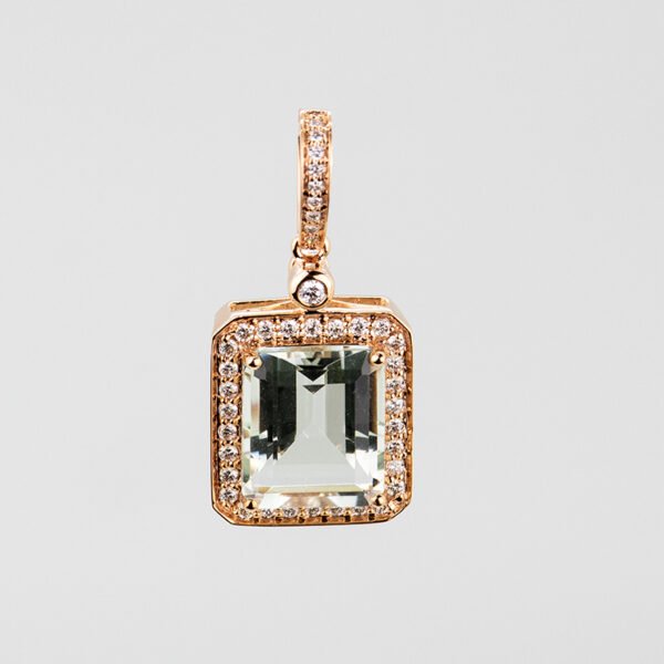 Diamond / Amethyst Pendant