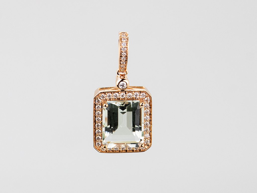 Diamond / Amethyst Pendant