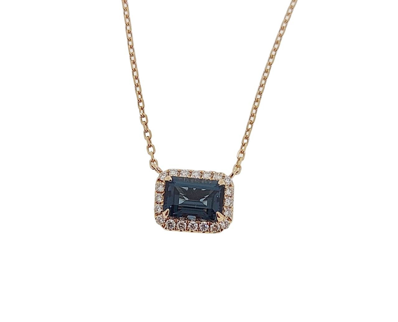 Diamond / Blue Topaz Necklace