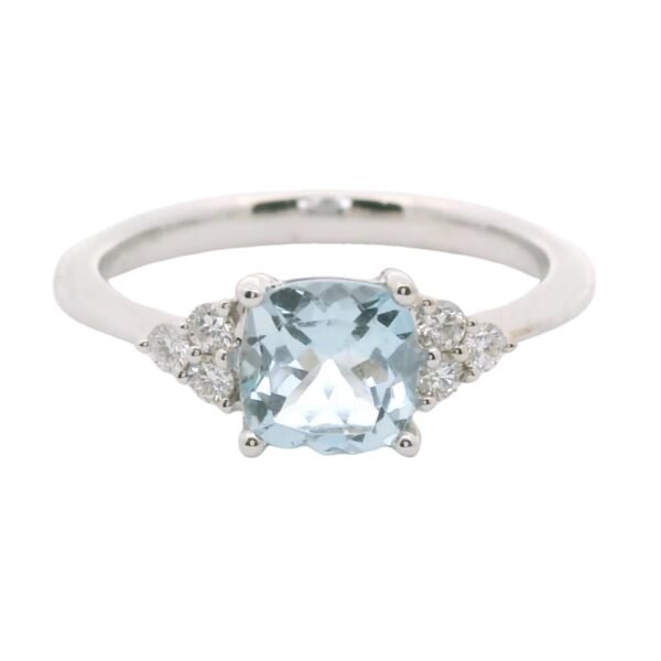 Diamond / Aquamarine Ring