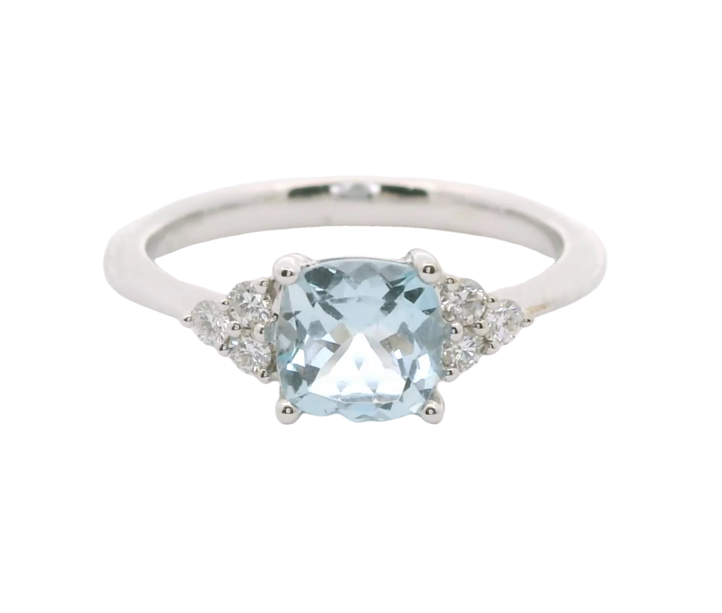 Diamond / Aquamarine Ring