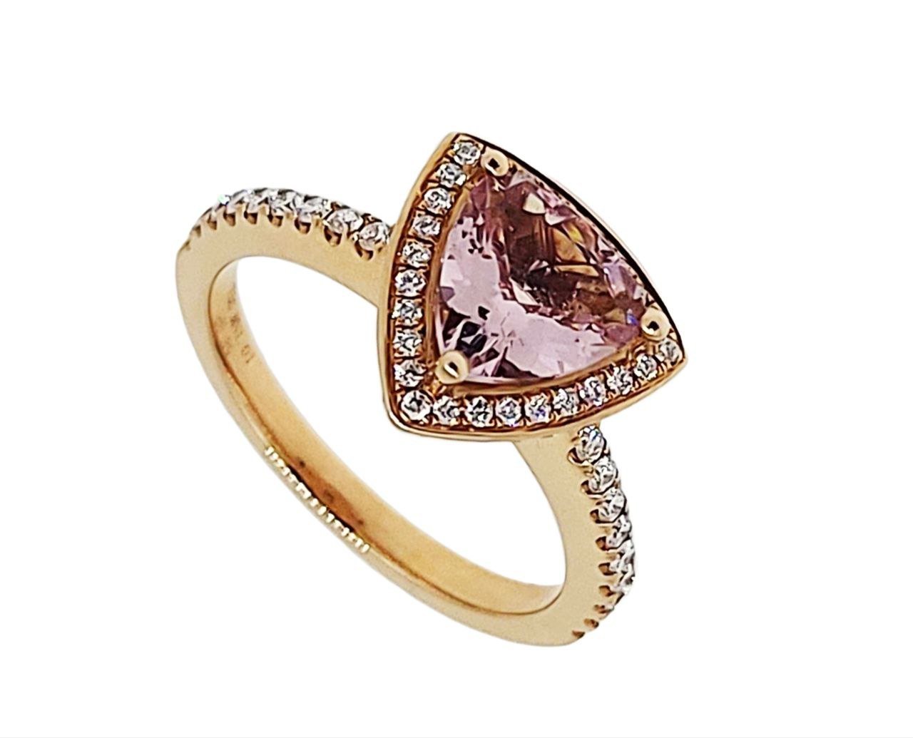 Diamond / Morganite Ring