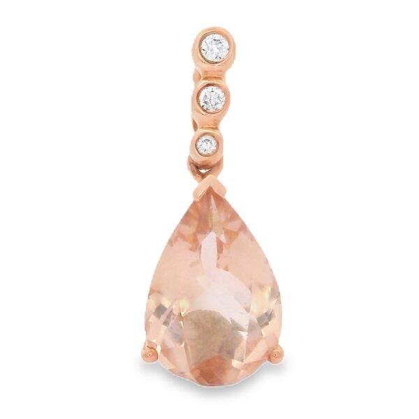 Diamond / Morganite Pendant