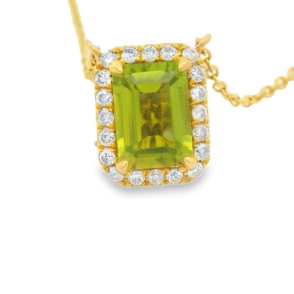 Diamond / Peridot Necklace