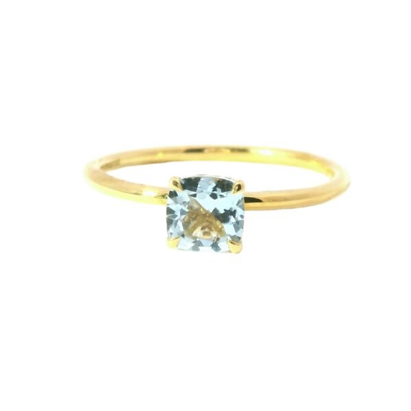Diamond / Aquamarine Ring