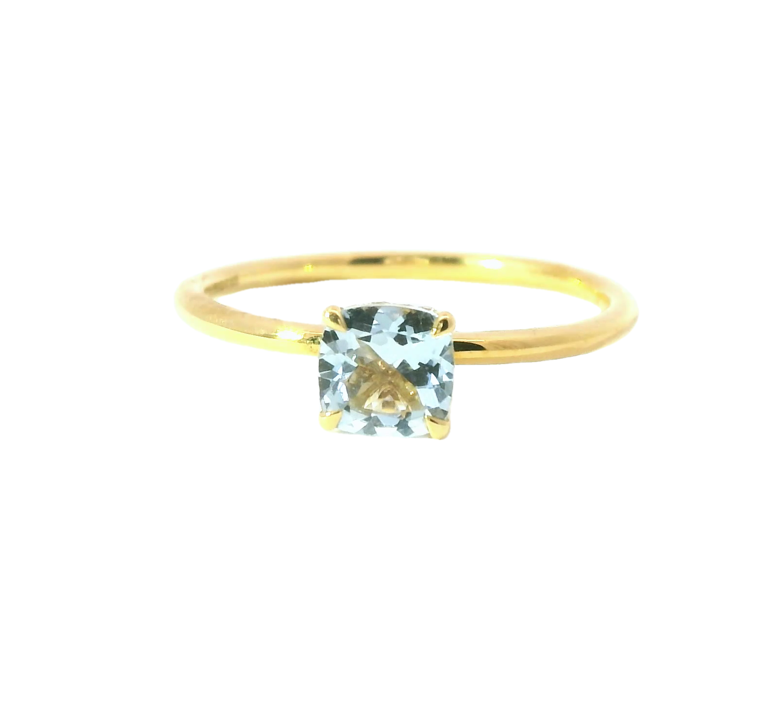 Diamond / Aquamarine Ring