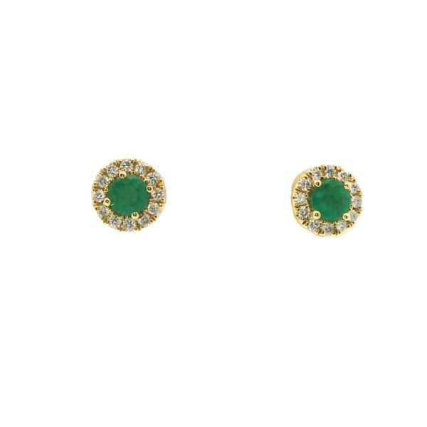 Diamond / Emerald Earrings