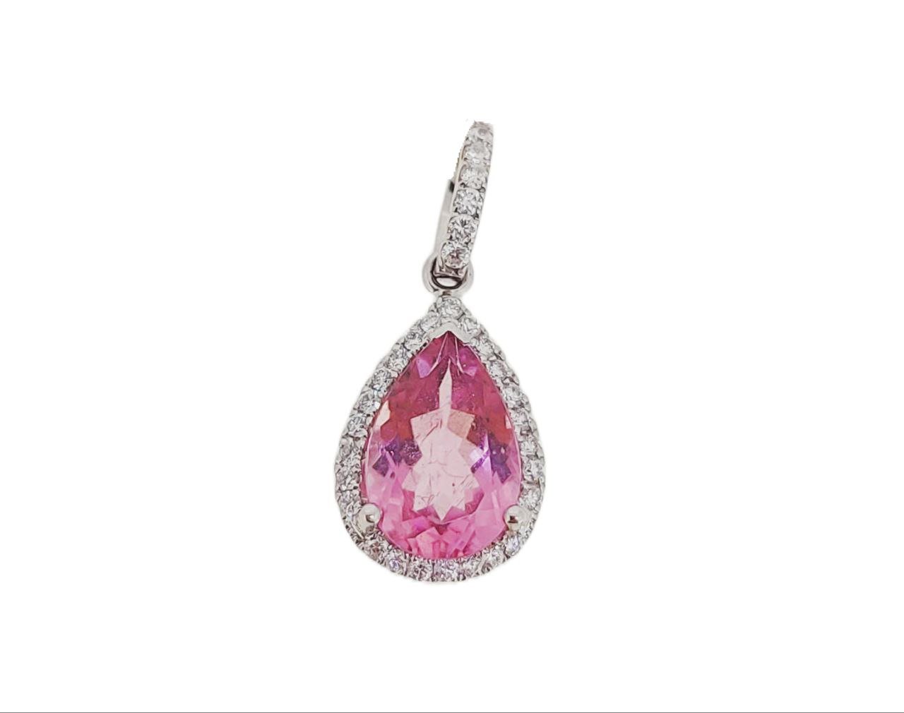 Diamond / Tourmaline Pendant