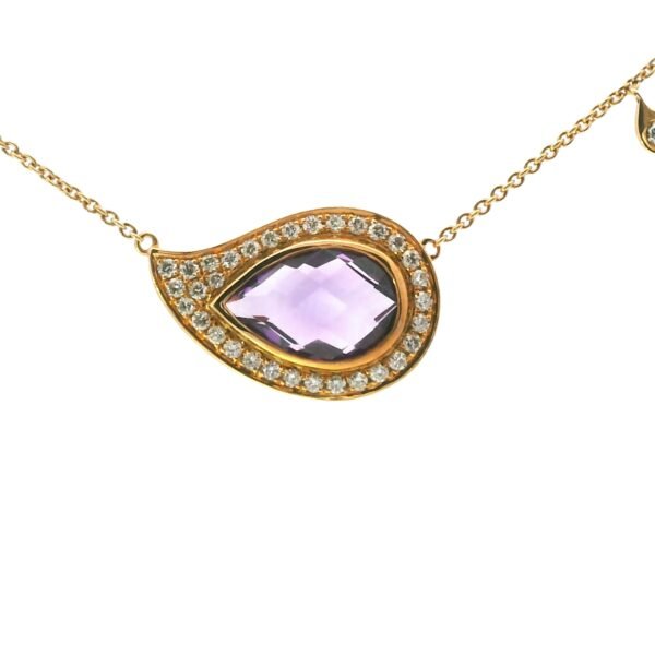 Diamond / Amethyst Necklace