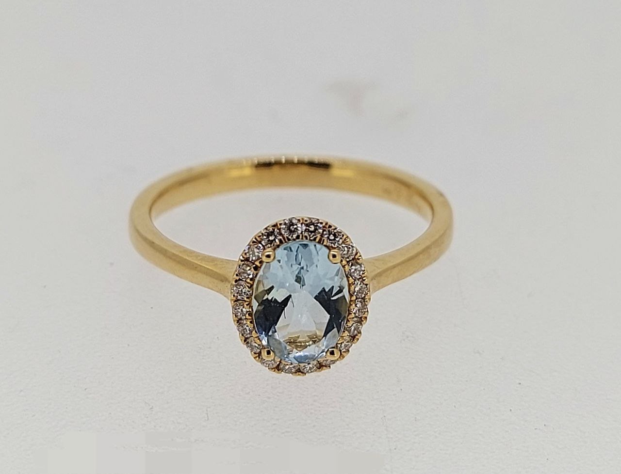 Diamond / Aquamarine Ring