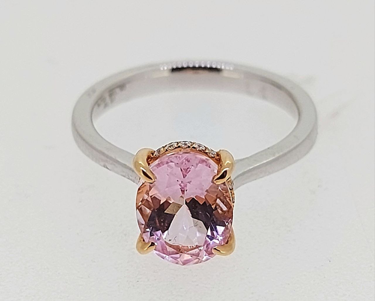 Diamond / Morganite Ring