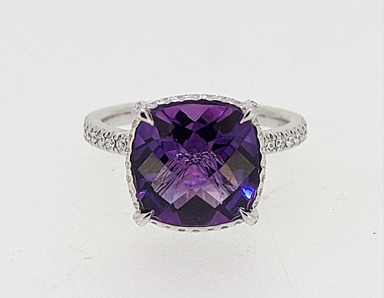 Diamond / Amethyst Ring