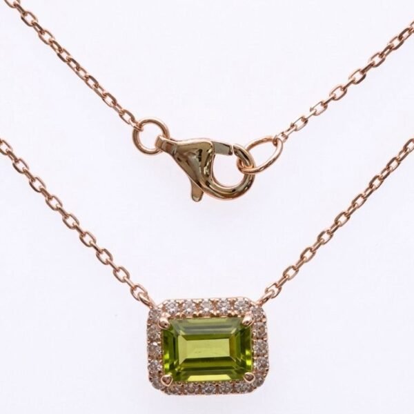 Diamond / Peridot Necklace
