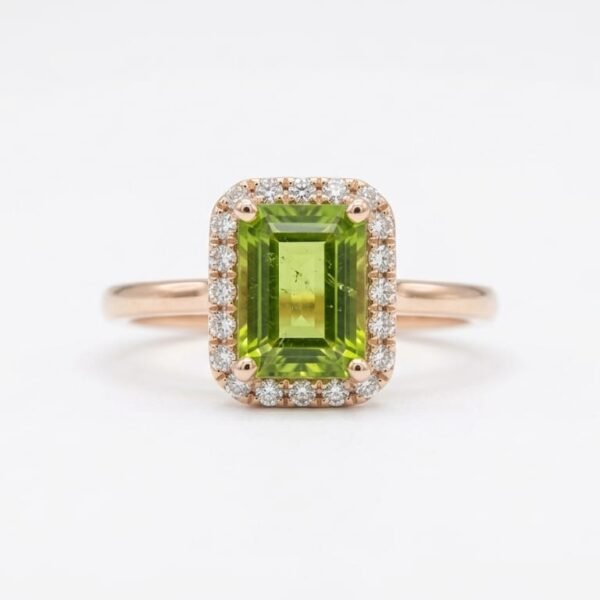 Diamond / Peridot Ring