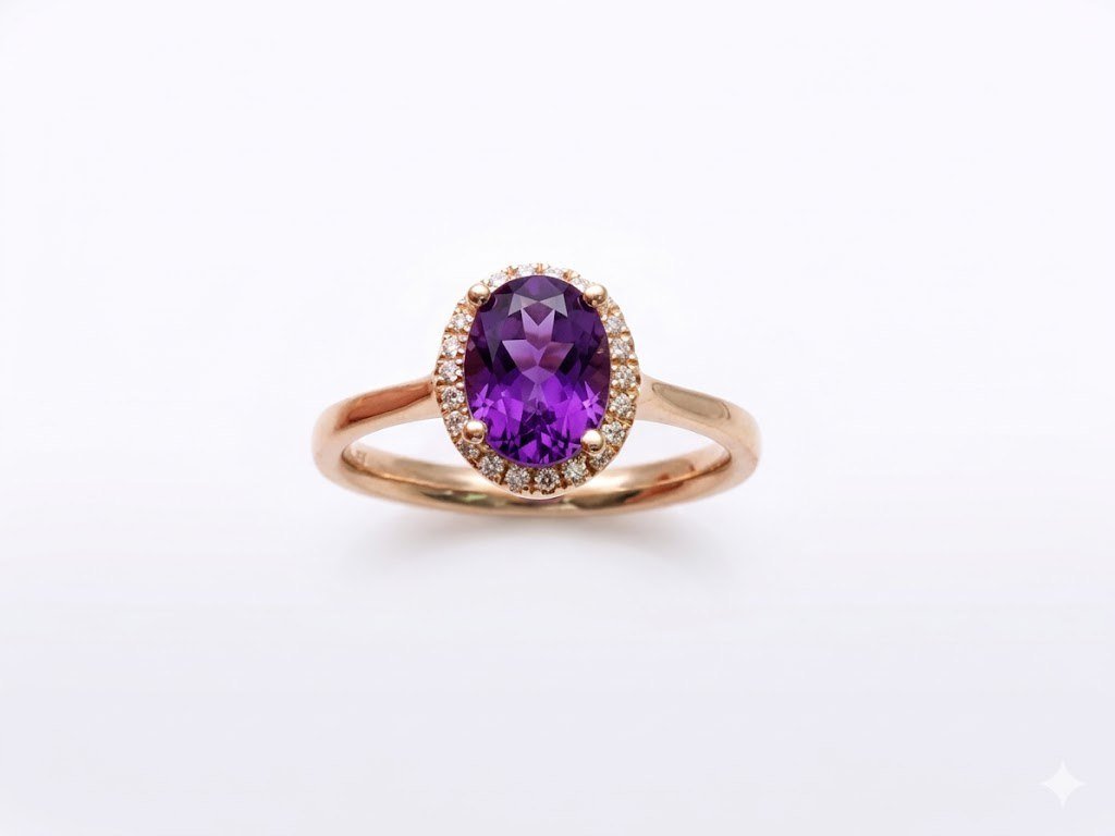 Diamond / Amethyst Ring