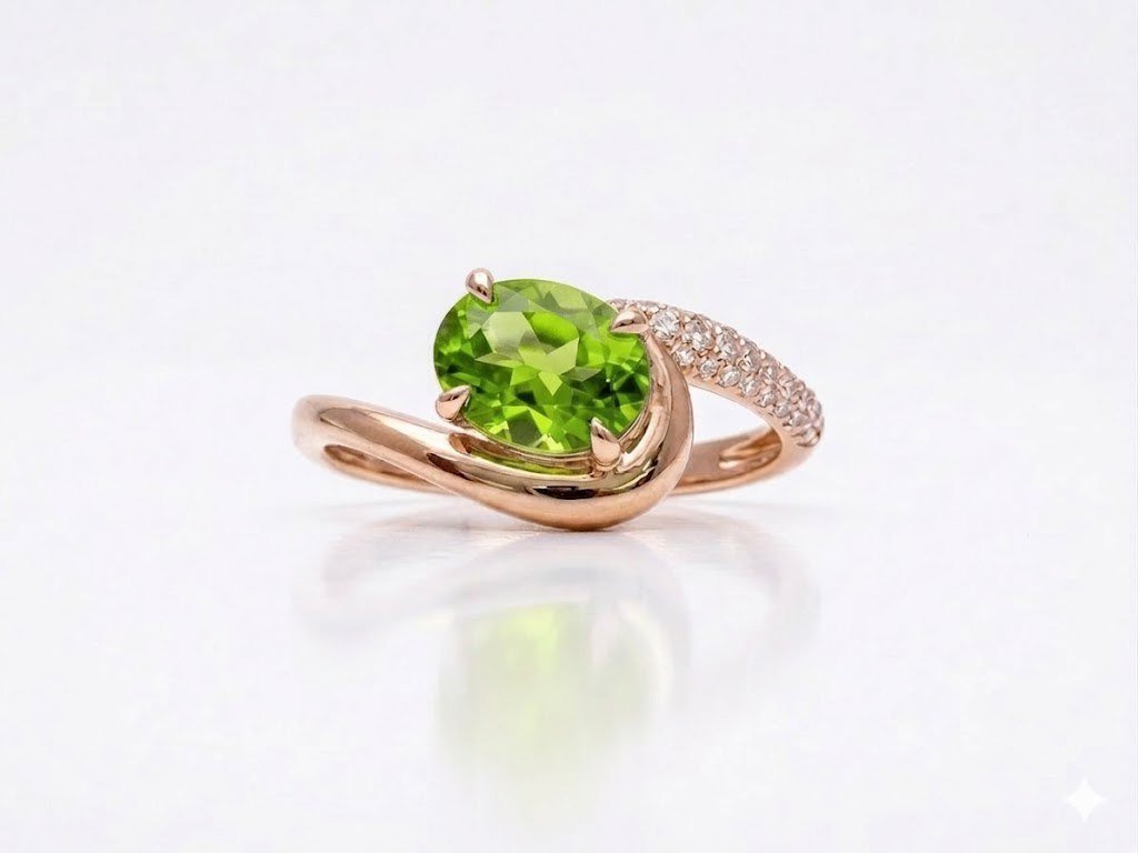 Diamond / Peridot Ring