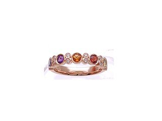 Diamond / Peridot Ring