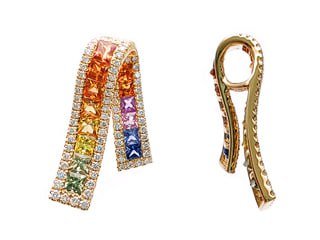 Diamond / Fancy Sapphire Pendant