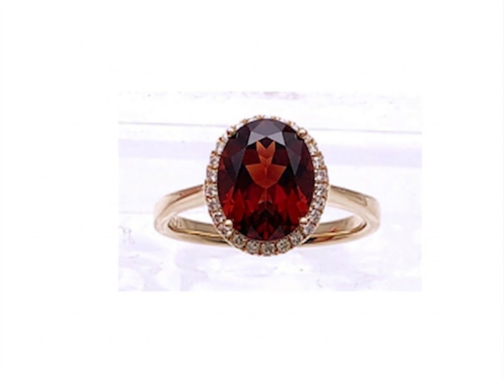 Diamond / Garnet Ring