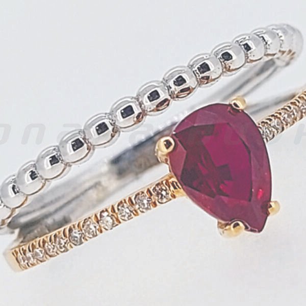 Diamond / Synthetic Stn Ring