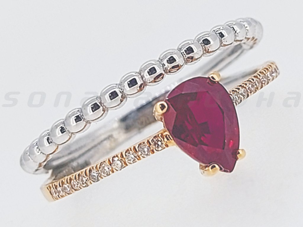 Diamond / Synthetic Stn Ring