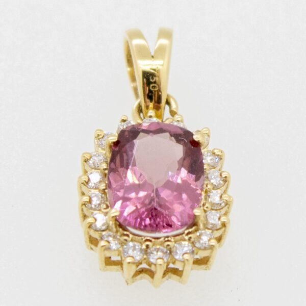 Diamond / Garnet Pendant