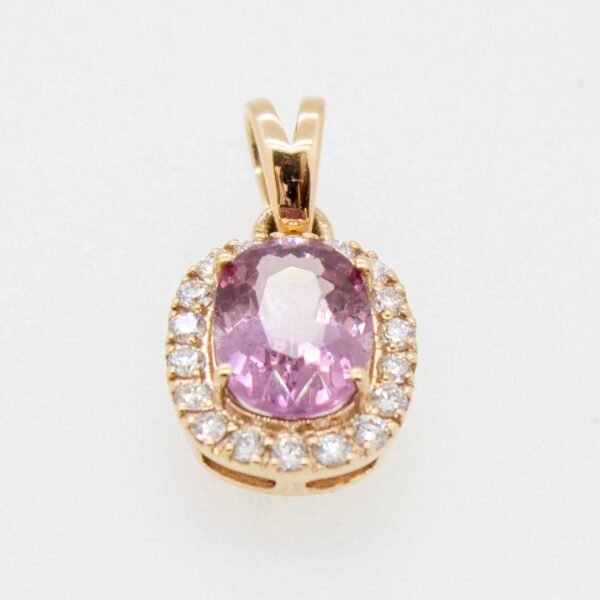 Diamond / Garnet Pendant