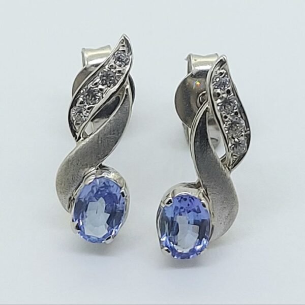 Diamond / Tanzanite Earrings