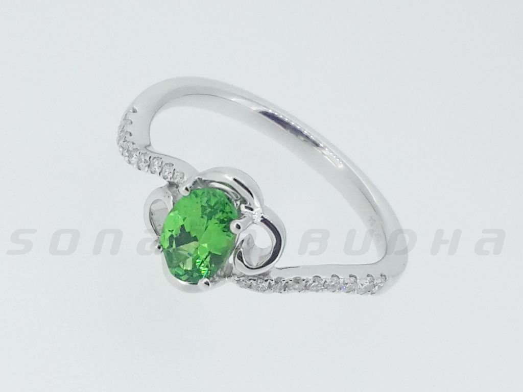 Diamond / Tsavorite Ring