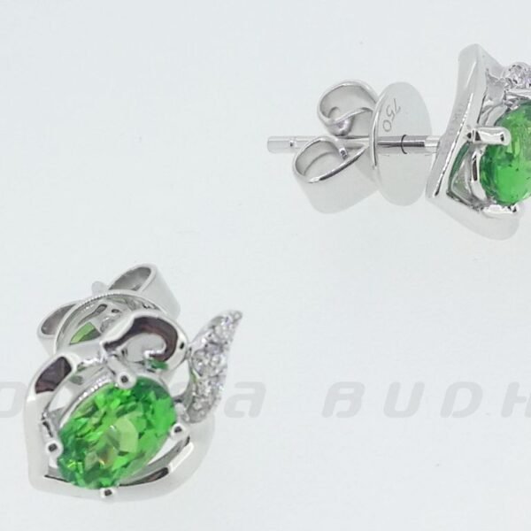Diamond / Tsavorite Studs
