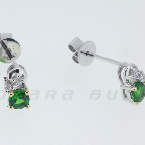 Diamond / Tsavorite Studs