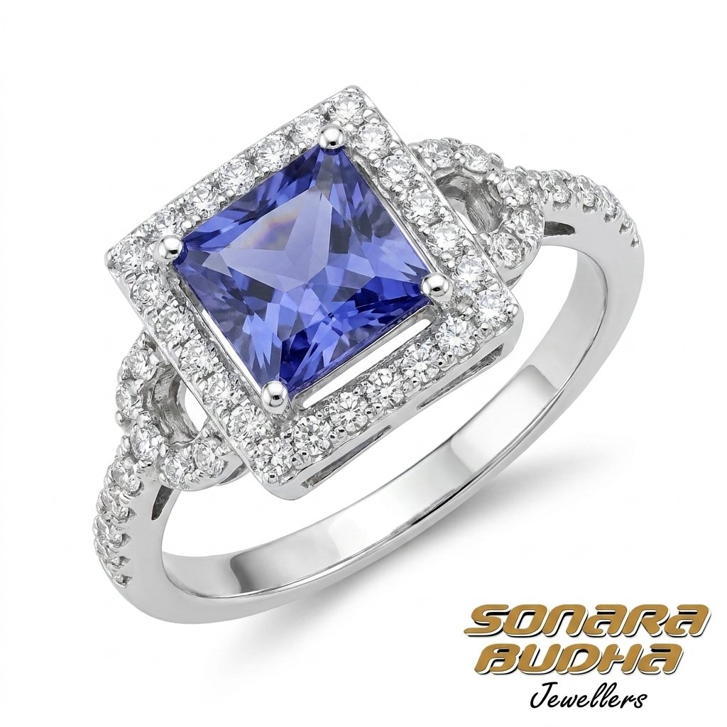Diamond / Tanzanite Ring