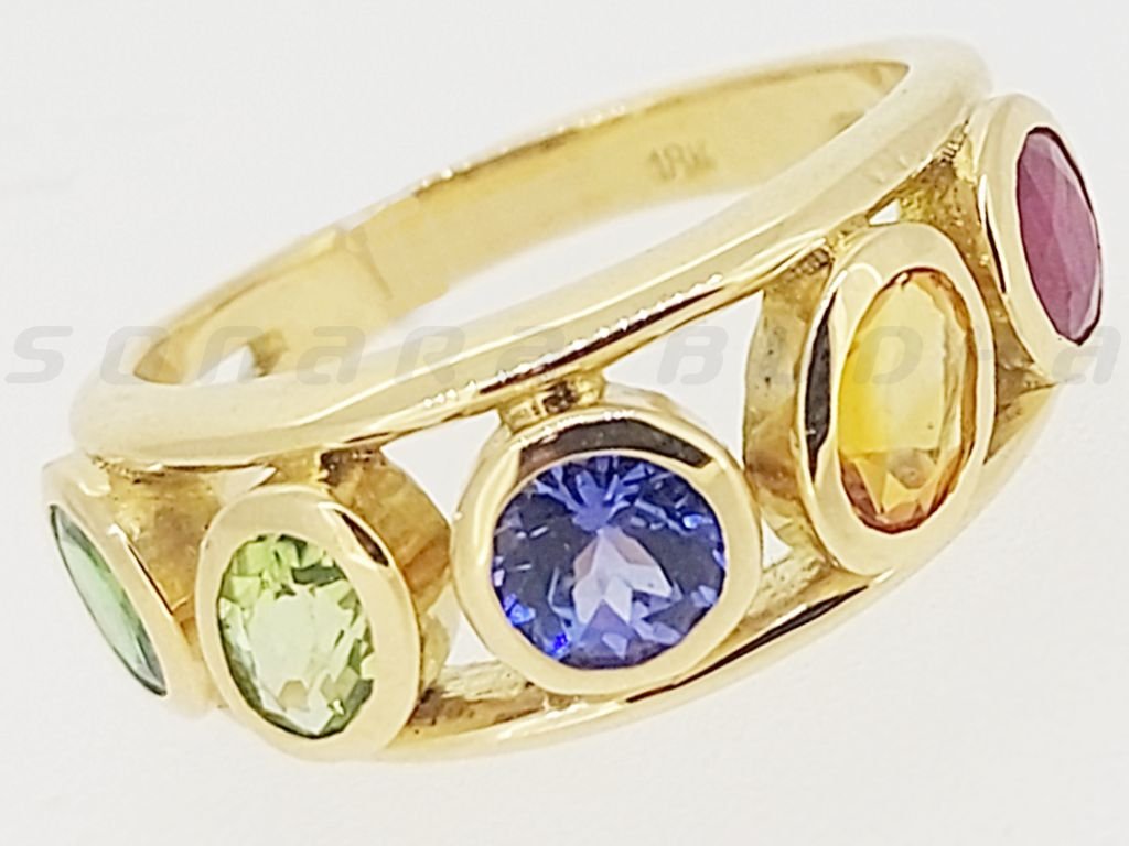 Mix Gems Ring