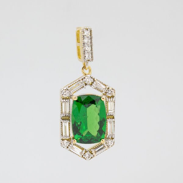 Diamond / Tsavorite Pendant