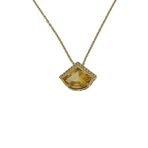 Diamond / Citrine Necklace