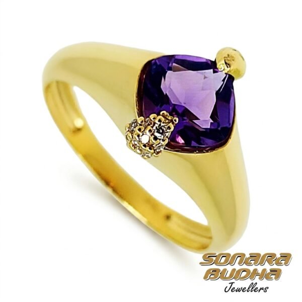 Diamond / Amethyst Ring