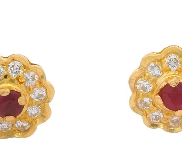 Diamond / Ruby Earrings
